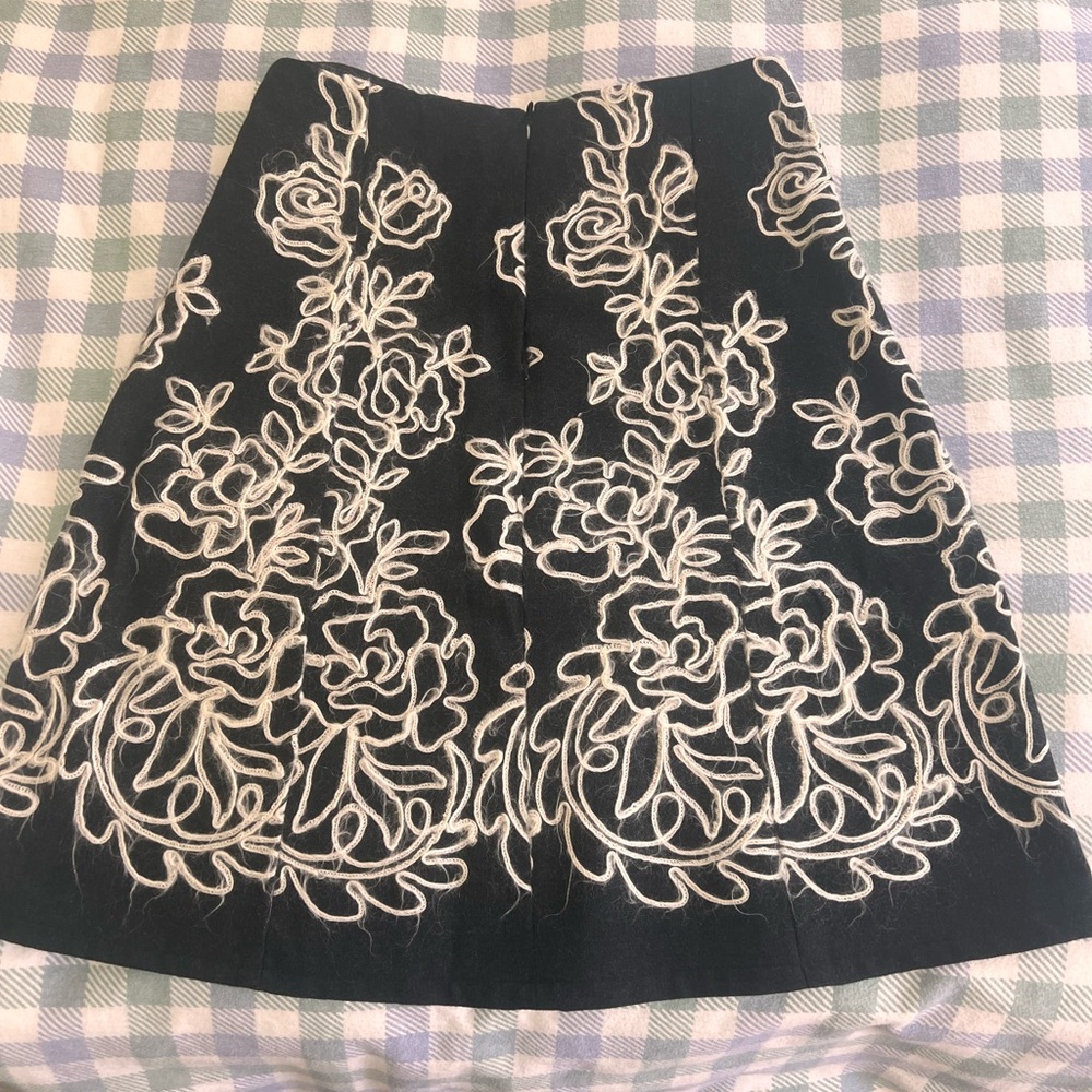 Jill McGowen Floral A-Line Skirt